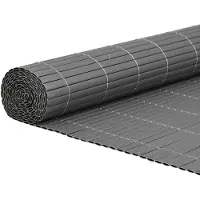 vidaXL Tuinhek, dubbelzijdig, grijs, 1,8x3 meter, PVC