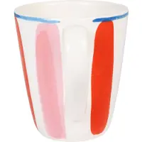 Blond Amsterdam , Even Bijkletsen Everyday Stripes: beker 0,35l roze/rood