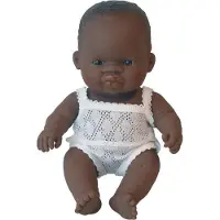 Miniland Babypop Donkere Jongen 21 Cm