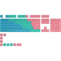 Glorious GPBT Keycaps - gemaakt van uiterst duurzaam PBT-kunststof voor aanpassing aan mechanische, Keycaps, Groen, Blauw, Roze
