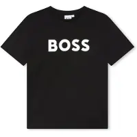 BOSS Shirt zwart / wit