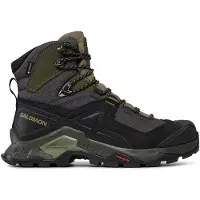 Salomon - Heren wandelschoenen - Quest Element Gtx Black/Deep Lichen voor Heren - Maat 9,5 UK - Zwart
