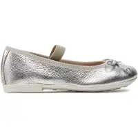 Geox PLIE MEISJES Ballerina's - ZILVER - Maat 24