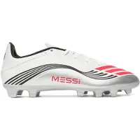 Adidas Voetbalschoen 'F50 Messi Club Firm/Multi-Ground' grijs / donkerroze / wit