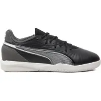 Puma King Match Zaalvoetbalschoenen (IN) Kids Zwart Wit Grijs