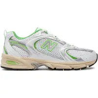 New Balance 530, wit met palmbladprint - EU maat 45