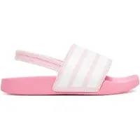 Adidas Open schoenen 'Adilette' rosa / wit