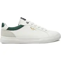 Pepe Jeans Sneakers laag 'KENTON COURT' lichtgrijs / donkergroen / wit