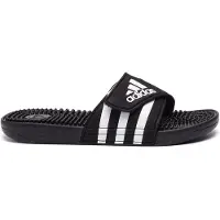 Adidas Muiltjes 'Adissage' zwart / wit