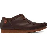 Clarks Clarksvoor mannen. 26159432 Shacre II Run bruin leren schoenen (44.5), Leer, Plat, Veters, Casual