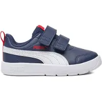Puma Sneakers 'Courtflex V3' navy / rood / wit