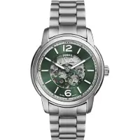 Fossil Analoog horloge 'Heritage' groen / zilver