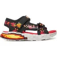 SKECHERS Open schoenen 'MEGA SPLASH' geel / oranje / rood / zwart