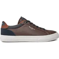 Pepe Jeans Sneakers laag 'KENTON COURT' bruin / zwart / wit