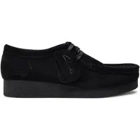Clarks Veterschoen 'Wallabee' zwart