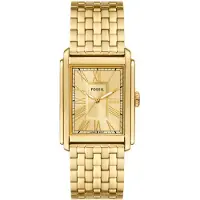 Fossil Analoog horloge 'CARRAWAY' goud