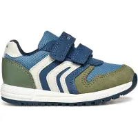 Geox Alben Groen-Blauwe Velcroschoen