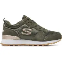 SKECHERS Sneakers laag olijfgroen / rosé