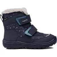 Superfit meisjes sneeuwlaarzen, model Crystal, met warme voering en Gore-Tex, blauw en lichtgrijs, maat 8