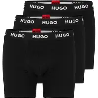 HUGO Boxershorts zwart / wit