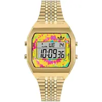 Adidas Digitaal horloge lichtblauw / geel / goud / lichtgroen / fuchsia