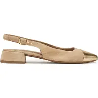 Tamaris Ballerina's van leer met blokhak