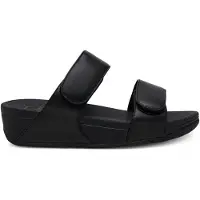 Original Brands FitFlop Lulu Adjustable Leather Slides ZWART 36