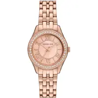 Michael Kors Mini Harlowe Dames Horloge Roségoud MK4845