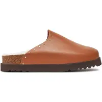 Scholl Klomp Women Fae Studs Leather Cognac-Schoenmaat 36