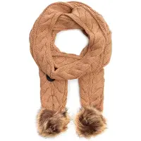 GUESS Sjaal Scarf 25X180 Coffee Cream Lichtbruin
