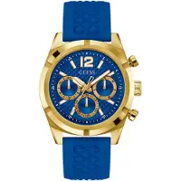 GUESS Analoog horloge 'Resistance' blauw / goud