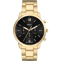 Fossil Analoog horloge 'NEUTRA' goud / zwart