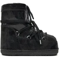 Moon Boot Winterlaarzen - Icoon Laag Glitter - Zwart - - 33/35 - Winterlaarzen