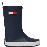 Tommy Hilfiger Regenlaarzen 'RUDY' blauw / kersrood / wit