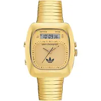 Adidas Analoog horloge 'Retro Wave Three' goud