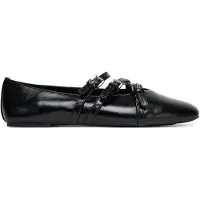 Michael Kors Ballerina met riempjes 'INDY FLEX' zwart