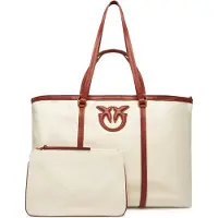 Pinko Dames Shoppers Miranda Shopper Extra - Beige - Maat ONESIZE