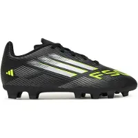 Adidas Sportschoen 'F50 Club' donkergrijs / neongroen / zwart