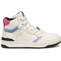 Geox WASHIBA MEISJES Sneakers - WIT/MULTIKLEUR - Maat 31