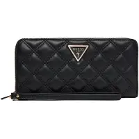 GUESS Portemonnee 'GIULLY II SLG LARGE ZIP AROUND' zwart