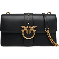 Pinko Schoudertas 'LOVE ONE CLASSIC ST. CL VITELLO 105857' zwart