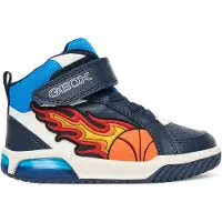 Geox Sneakers 'INEK' navy / hemelsblauw / oranje / wit