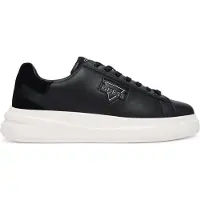GUESS Sneakers laag 'ELBAN' zwart / zilver