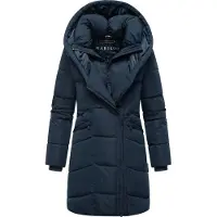 MARIKOO Wintermantel 'Virenaa 16' blauw / navy