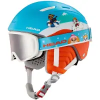 Head - Kinder skihelmen - Mojo Set Paw voor Unisex - Kindermaat 47-51 cm - Blauw