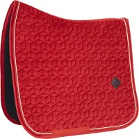 Kentucky Horsewear Horsewear - Velvet Zadeldoek - Zadeldekje - rood - Cob