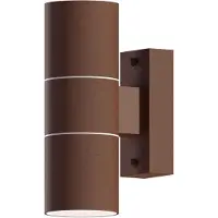 Calex Wandlamp buiten GU10 | Up & Down | Rond | IP54 | Roestkleur