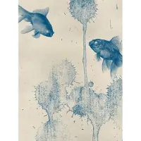 WIZARD+GENIUS Fotobehang - Blue Fish 192x260cm - Vliesbehang