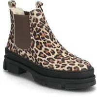 Angulus Winterstiefel - Beige Leo/Brown Elastisch - - 35 - Winterstiefel