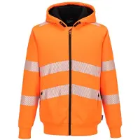 Portwest Winter Hoodie Met Rits Pw321 Hi-vis | Maat: L